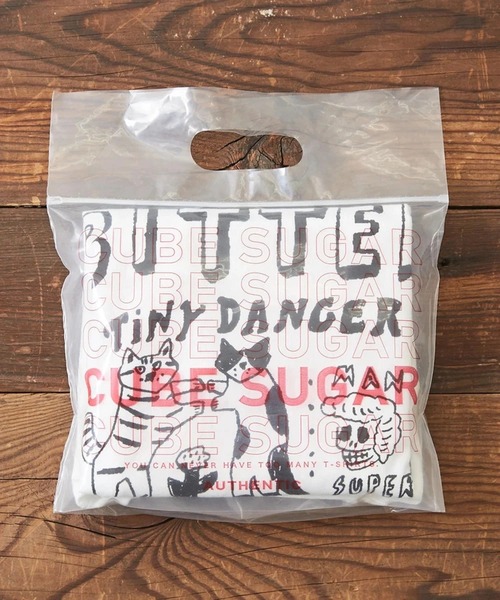 CUBE SUGAR（キューブシュガー）の「CUBE SUGAR/キューブシュガー　パッケージプリントクルーTEE（Tシャツ/カットソー・レディース・チャコールグレー/ホワイト・FREE）」の16枚目の写真