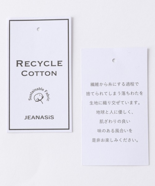 JEANASIS（ジーナシス）の「リサイクルコットンネックスリットBIGTEE/948170（Tシャツ/カットソー・レディース・ホワイト/グレー/ブラック・FREE）」の11枚目の写真