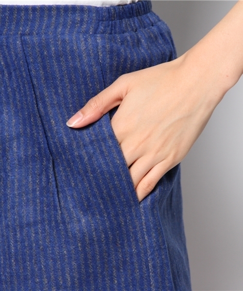 mystic(ミスティック)の「ストライプショートパンツ(その他パンツ・レディース・レッド/ブルー/グレー/チャコールグレー・フリ-)」の11枚目の写真