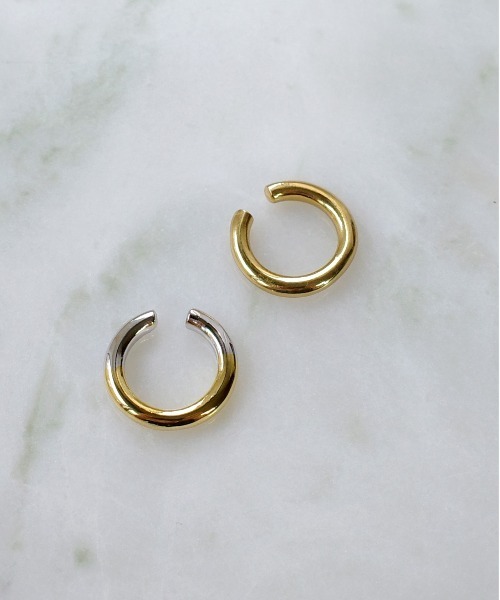 Lemme.（レム）の「【別注】Lemme for ISOLATION / Thin Cirde Earcuff /イヤーカフ/シルバー925×14KGP（イヤーカフ・レディース・ゴールド・FREE）」の22枚目の写真