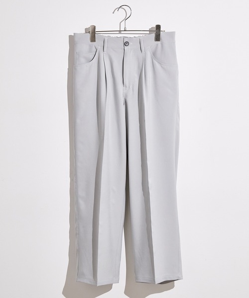 JUNRED（ジュンレッド）の「ステッチ配色ワイドストレートパンツ（その他パンツ・メンズ・ブラック/ベージュ/サックスブルー・S/M/L）」の3枚目の写真