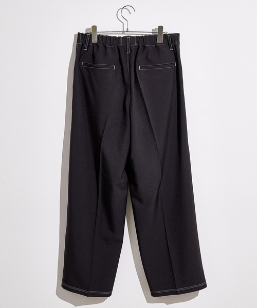 JUNRED（ジュンレッド）の「ステッチ配色ワイドストレートパンツ（その他パンツ・メンズ・ブラック/ベージュ/サックスブルー・S/M/L）」の16枚目の写真