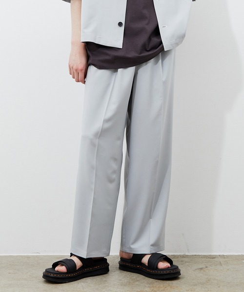 JUNRED（ジュンレッド）の「ステッチ配色ワイドストレートパンツ（その他パンツ・メンズ・ブラック/ベージュ/サックスブルー・S/M/L）」の18枚目の写真