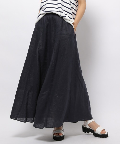 BARNYARDSTORM（バンヤードストーム）の「BARNYARDSTORM / リネンスカート（スカート・レディース・グレー/ブラウン/ネイビー/レッド系その他4・0/1）」の4枚目の写真