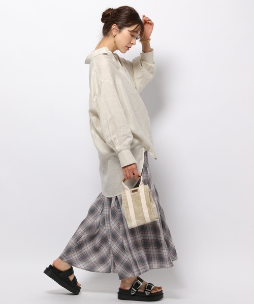 BARNYARDSTORM（バンヤードストーム）の「BARNYARDSTORM / リネンスカート（スカート・レディース・グレー/ブラウン/ネイビー/レッド系その他4・0/1）」の15枚目の写真