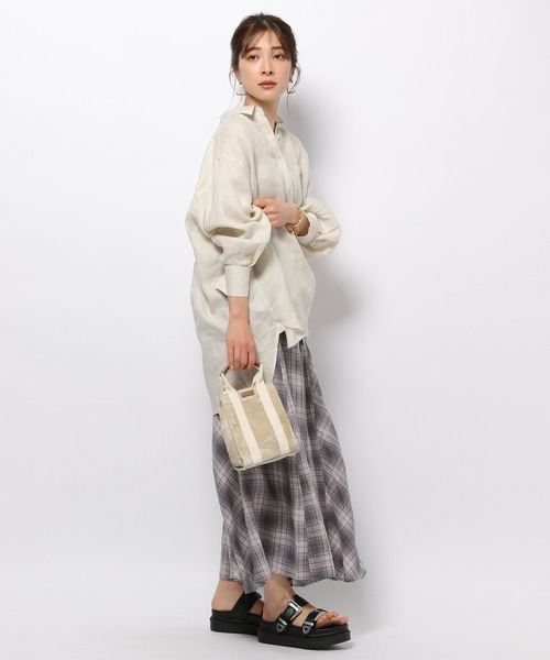 BARNYARDSTORM（バンヤードストーム）の「BARNYARDSTORM / リネンスカート（スカート・レディース・グレー/ブラウン/ネイビー/レッド系その他4・0/1）」の16枚目の写真