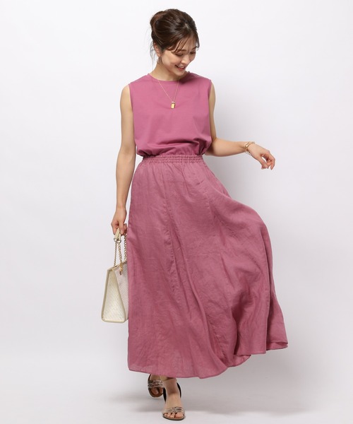 BARNYARDSTORM（バンヤードストーム）の「BARNYARDSTORM / リネンスカート（スカート・レディース・グレー/ブラウン/ネイビー/レッド系その他4・0/1）」の18枚目の写真