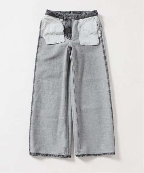 アッパーハイツ ロビン 23 プラチナ ブラック グレー ワイド ダメージ加工 セール】【UPPER HIGHTS/アッパーハイツ】THE ROBIN◇（デニム