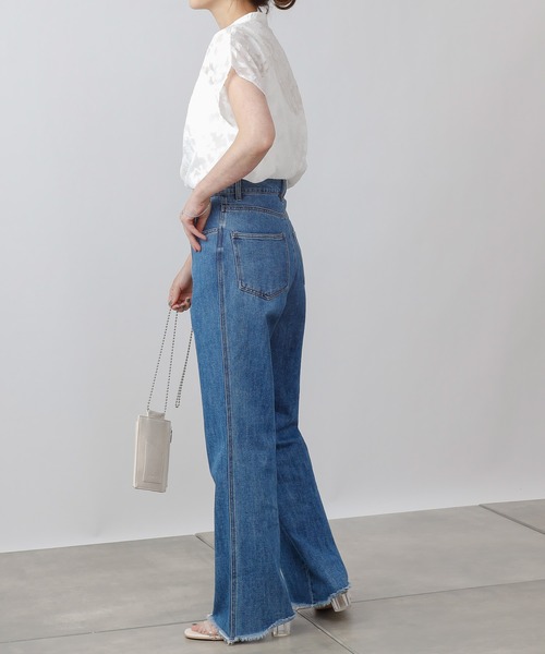 COLONY 2139（コロニートゥーワンスリーナイン）の「ジャガードシアーバンドカラーシャツ（シャツ/ブラウス・レディース・オフホワイト/ブラック/ベージュ・FREE）」の8枚目の写真