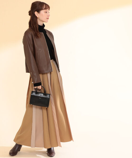 Ray BEAMS（レイビームス）の「YAHKI / ミニボストン ショルダー バッグ（ショルダーバッグ・レディース・ブラック/オレンジ・ONE SIZE）」の6枚目の写真