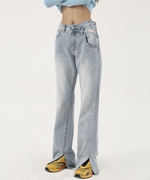 MASONPRINCE | 【DO NOT TAG】Hem Slit Flare Pants in Denim NZK11235(デニムパンツ)