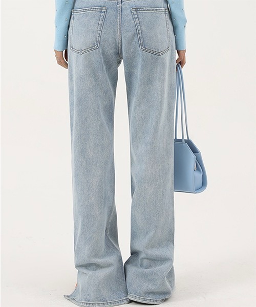 MASONPRINCE（メイソンプリンス）の「【DO NOT TAG】Hem Slit Flare Pants in Denim NZK11235（デニムパンツ・レディース・グレー/ライトブルー/ブルー・M/S/L/XS）」の5枚目の写真