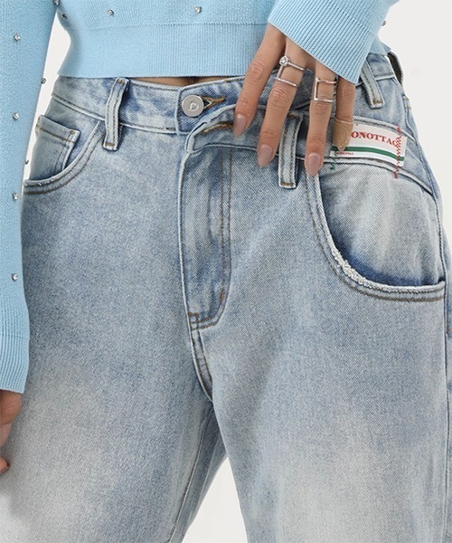 MASONPRINCE（メイソンプリンス）の「【DO NOT TAG】Hem Slit Flare Pants in Denim NZK11235（デニムパンツ・レディース・グレー/ライトブルー/ブルー・M/S/L/XS）」の9枚目の写真