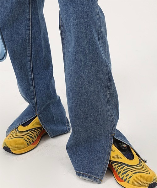 MASONPRINCE（メイソンプリンス）の「【DO NOT TAG】Hem Slit Flare Pants in Denim NZK11235（デニムパンツ・レディース・グレー/ライトブルー/ブルー・M/S/L/XS）」の17枚目の写真