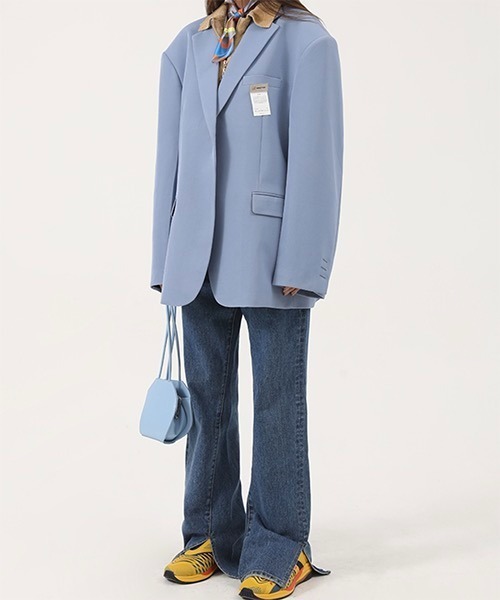 MASONPRINCE（メイソンプリンス）の「【DO NOT TAG】Hem Slit Flare Pants in Denim NZK11235（デニムパンツ・レディース・グレー/ライトブルー/ブルー・M/S/L/XS）」の18枚目の写真