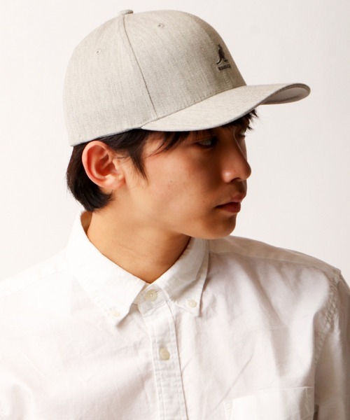 KANGOL（カンゴール）の「Wool Flexfit Baseball フレックスフィットBBキャップ（キャップ・メンズ・ブルー/ベージュ/グレー/レッド/ネイビー/ライトブルー/ブラック・M/L）」の10枚目の写真