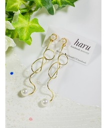【haru】パールピアス(MA)