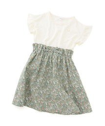 ROPE' PICNIC（ロペピクニック）の「【KIDS】フラワープリントフリルドッキングワンピース（ワンピース・キッズ）」