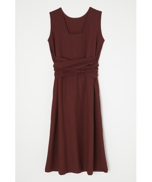 MOUSSY（マウジー）の「WAVY WAIST RIBBON ドレス（ワンピース・レディース・グリーン/ブラック/ブラウン・FREE）」の10枚目の写真