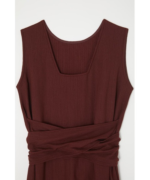 MOUSSY（マウジー）の「WAVY WAIST RIBBON ドレス（ワンピース・レディース・グリーン/ブラック/ブラウン・FREE）」の5枚目の写真