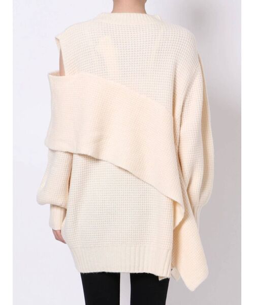 LAGUNAMOON(ラグナムーン)の「アシンメトリーパーツニットプルオーバー(ニット/セーター・レディース・アイボリー/ブラウン/モカ・FREE)」の16枚目の写真