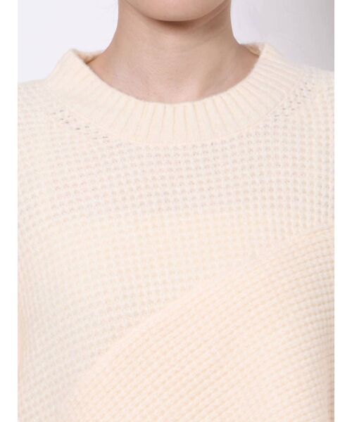 LAGUNAMOON(ラグナムーン)の「アシンメトリーパーツニットプルオーバー(ニット/セーター・レディース・アイボリー/ブラウン/モカ・FREE)」の13枚目の写真