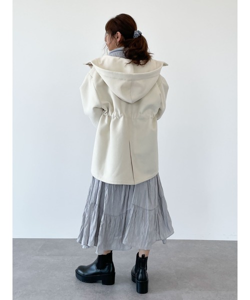 SLURR(スラ―)の「ボリュームスリーブフードコート(その他アウター・レディース・アイボリー/ピンクベージュ/チョコ・FREE)」の7枚目の写真