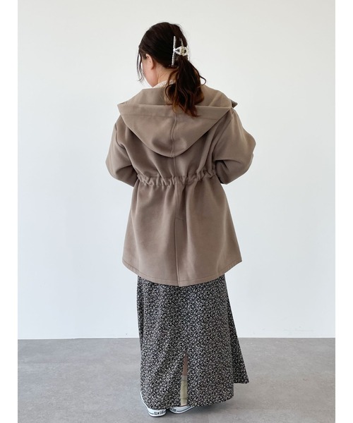 SLURR(スラ―)の「ボリュームスリーブフードコート(その他アウター・レディース・アイボリー/ピンクベージュ/チョコ・FREE)」の15枚目の写真