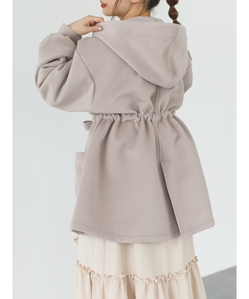 SLURR(スラ―)の「ボリュームスリーブフードコート(その他アウター・レディース・アイボリー/ピンクベージュ/チョコ・FREE)」の22枚目の写真