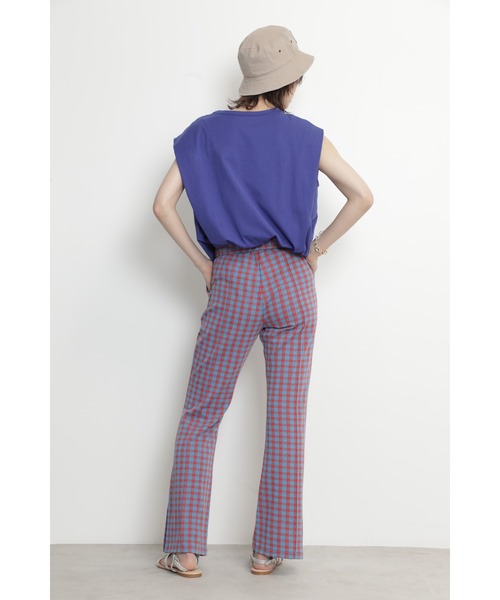 ROSE BUD（ローズバッド）の「チェック柄パンツ（その他パンツ・レディース・オレンジ/ブルー・FREE）」の6枚目の写真