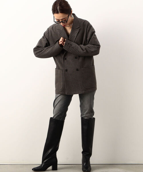 Traditional Weatherwear(トラディショナルウェザーウェア)の「【TRADITIONAL WEATHERWEAR/トラディショナル ウェザーウェア】ユニセックスKIRBY DOUBLE(テーラードジャケット・レディース・ネイビー/ブラウン系その他・M)」の19枚目の写真