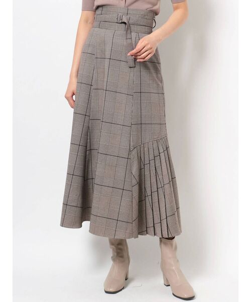 dazzlin（ダズリン）の「サイドヘムプリーツスカート（スカート・レディース・ダークブラウン/ブラウン/グレー/モカ・SMALL/MEDIUM）」の5枚目の写真