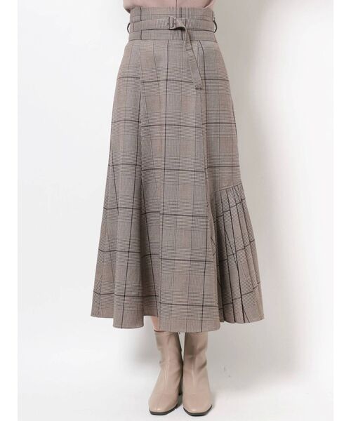 dazzlin（ダズリン）の「サイドヘムプリーツスカート（スカート・レディース・ダークブラウン/ブラウン/グレー/モカ・SMALL/MEDIUM）」の7枚目の写真