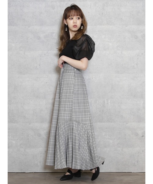 dazzlin（ダズリン）の「サイドヘムプリーツスカート（スカート・レディース・ダークブラウン/ブラウン/グレー/モカ・SMALL/MEDIUM）」の19枚目の写真