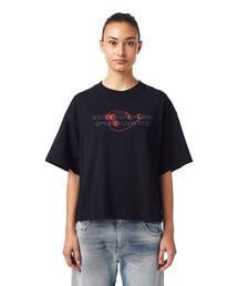 DIESEL | レディース サステナブル Tシャツ  カットソー ボクシーフィット ビッグシルエット ルーズ(Tシャツ/カットソー)