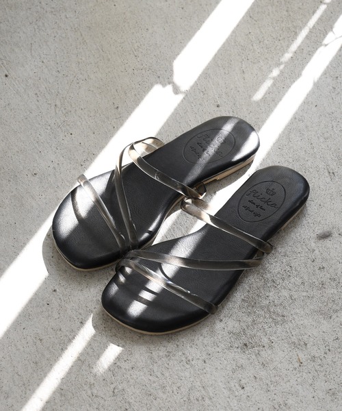 NOFALL（ノーフォール）の「クリアストラップフラットサンダル（サンダル・レディース・ホワイト系その他/ブラック系その他/ベージュ系その他/ブルー系その他・LL/3L/SS/S/M/L/XXS/XXXS/4L）」の3枚目の写真