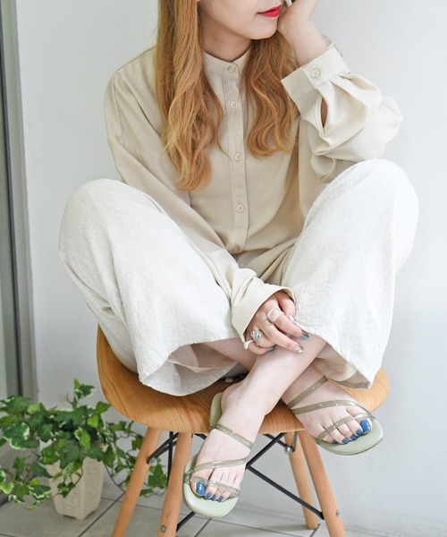 NOFALL（ノーフォール）の「クリアストラップフラットサンダル（サンダル・レディース・ホワイト系その他/ブラック系その他/ベージュ系その他/ブルー系その他・LL/3L/SS/S/M/L/XXS/XXXS/4L）」の21枚目の写真