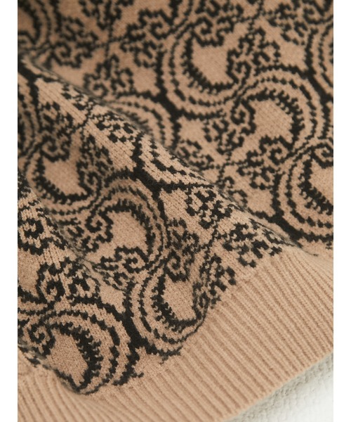 armonia（アルモニーア）の「armonia・ジャガードニットベスト（ベスト・レディース・ブラック/モカ・FREE）」の15枚目の写真