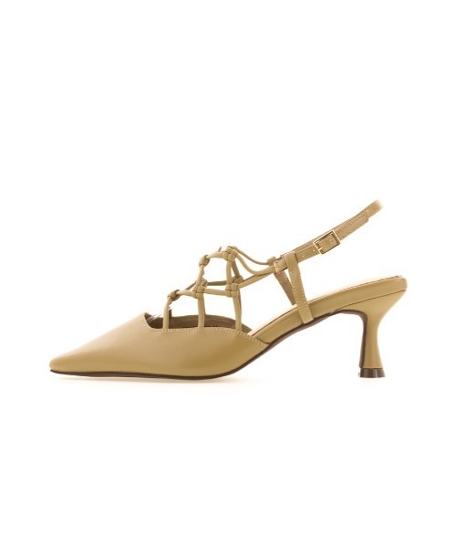 RANDA(ランダ)の「ソフト メッシュ編みバックストラップパンプス(パンプス・レディース・ブラウン/カーキ/ベージュ・L/M/LL/S)」の7枚目の写真