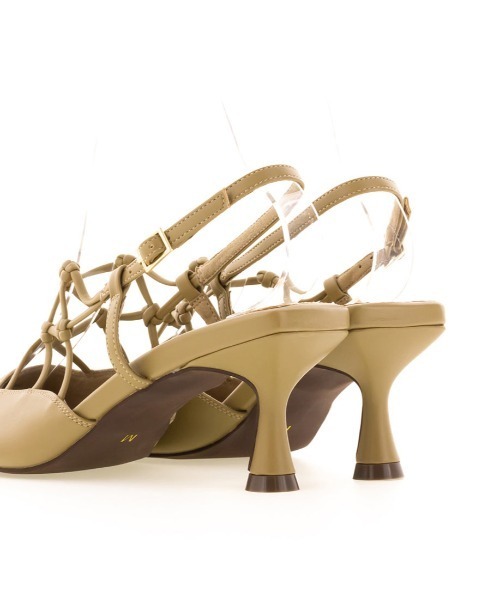 RANDA(ランダ)の「ソフト メッシュ編みバックストラップパンプス(パンプス・レディース・ブラウン/カーキ/ベージュ・L/M/LL/S)」の5枚目の写真