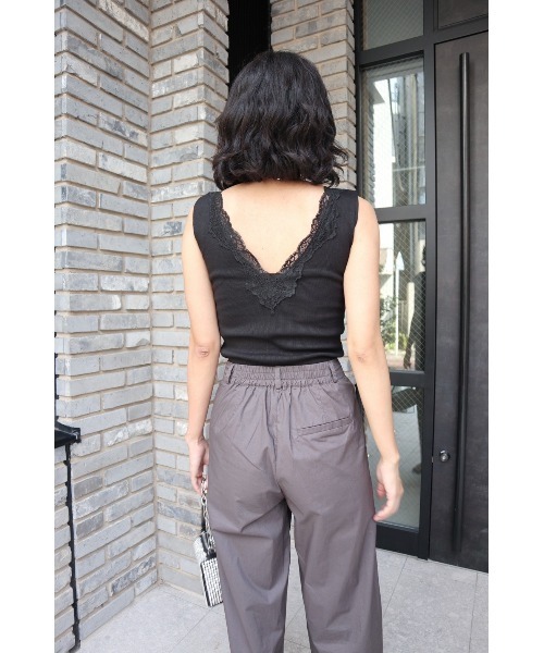 FIG&VIPER（フィグアンドバイパー）の「リブレースブラタンク（タンクトップ・レディース・ブラック/ホワイト/ブルー・FREE）」の18枚目の写真