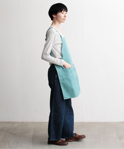 COCO WALK（ココウォーク）の「COCOWALK:抗ウイルス加工のラクエプ（エプロン・レディース・ネイビー/グリーン/マスタード・FREE）」の11枚目の写真