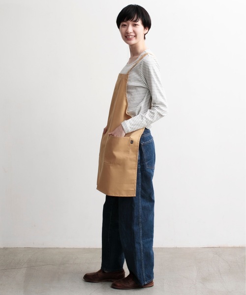 COCO WALK（ココウォーク）の「COCOWALK:抗ウイルス加工のラクエプ（エプロン・レディース・ネイビー/グリーン/マスタード・FREE）」の14枚目の写真