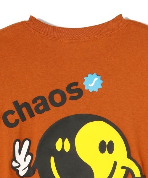 KaneZ（ケインズ）の「KaneZ/ケインズ/MR.YING YANG L/S TEE/バックプリントロングスリーブTシャツ（Tシャツ/カットソー・レディース・オレンジ/ホワイト・FREE）」の15枚目の写真