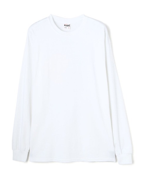 KaneZ（ケインズ）の「KaneZ/ケインズ/MR.YING YANG L/S TEE/バックプリントロングスリーブTシャツ（Tシャツ/カットソー・レディース・オレンジ/ホワイト・FREE）」の9枚目の写真