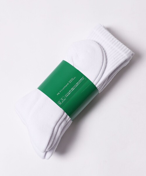 Firsthand(ファーストハンド)の「Firsthand/ファーストハンド MA by Satoshi Mizutani Hevy weight 3P socks(ソックス/靴下・メンズ・ホワイト・FREE)」の3枚目の写真