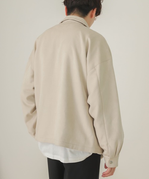 SENSE OF PLACE by URBAN RESEARCH（センスオブプレイスバイアーバンリサーチ）の「エコスエードジップブルゾン（ブルゾン・メンズ・ブラック/ライトベージュ/チャコールグレー・MEDIUM/LARGE）」の8枚目の写真