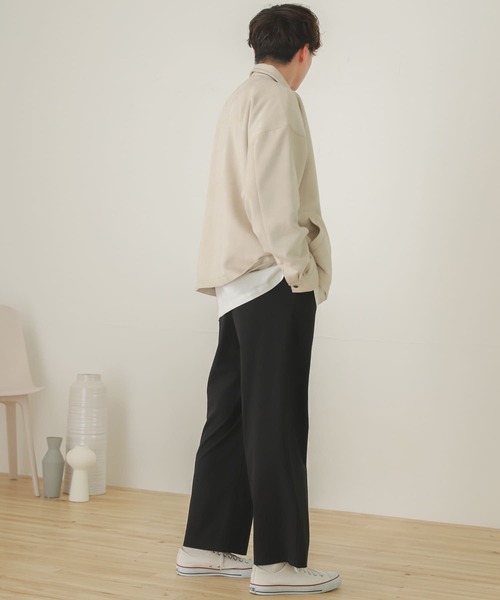 SENSE OF PLACE by URBAN RESEARCH（センスオブプレイスバイアーバンリサーチ）の「エコスエードジップブルゾン（ブルゾン・メンズ・ブラック/ライトベージュ/チャコールグレー・MEDIUM/LARGE）」の11枚目の写真