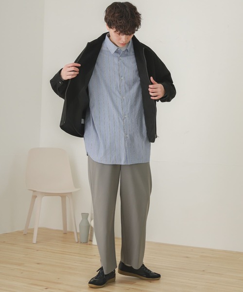 SENSE OF PLACE by URBAN RESEARCH（センスオブプレイスバイアーバンリサーチ）の「エコスエードジップブルゾン（ブルゾン・メンズ・ブラック/ライトベージュ/チャコールグレー・MEDIUM/LARGE）」の18枚目の写真