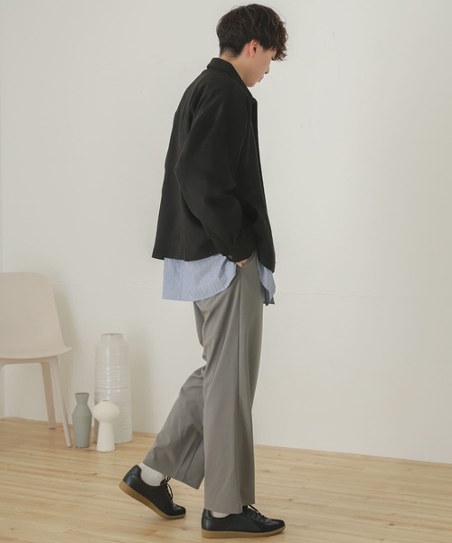 SENSE OF PLACE by URBAN RESEARCH（センスオブプレイスバイアーバンリサーチ）の「エコスエードジップブルゾン（ブルゾン・メンズ・ブラック/ライトベージュ/チャコールグレー・MEDIUM/LARGE）」の19枚目の写真